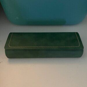Used Green Eyeglass Case